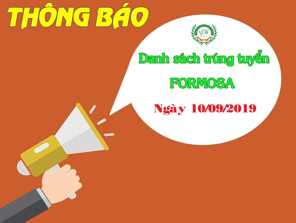 Thông báo danh sách trúng tuyển Phiên sàn việc làm Formosa Hà Tĩnh 10/09/2019