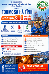 Formosa Hà Tĩnh tuyển dụng trực tiếp ngày 30/6/2026 tại Sàn giao dịch việc làm - Cơ sở Vũng Áng
