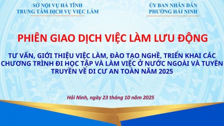 market phiên giao dịch việc làm lưu động tại phường Hải Ninh