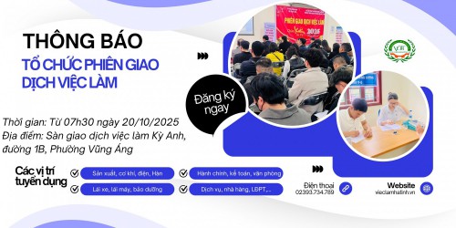 Tổ chức Phiên giao dịch việc làm thường kỳ tháng 10 năm 2025