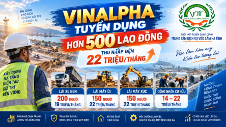 Công ty VinAlpha phối hợp tuyển dụng hơn 500 lao động