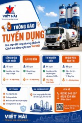 Viết Hải tuyển dụng 26 nhân sự – Thu nhập đến 20 triệu đồng/tháng, đi làm ngay