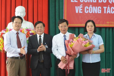 Bổ nhiệm chức danh Phó Giám đốc Sở Lao động Thương binh và Xã hội Hà Tĩnh
