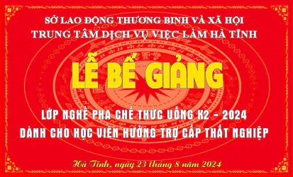 Bế giảng lớp nghề kỷ thuật pha chế đồ uống cho học viên K2/2024