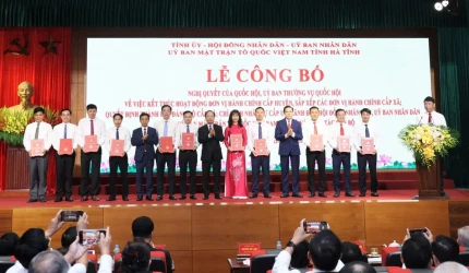 Danh sách Bí thư Đảng ủy, Chủ tịch HĐND 69 xã, phường ở Hà Tĩnh