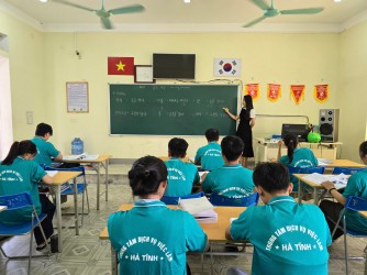 Thông báo khai giảng lớp tiếng Hàn EPS buổi tối.