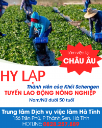 Tuyển LĐ đi làm việc tại Hy Lạp