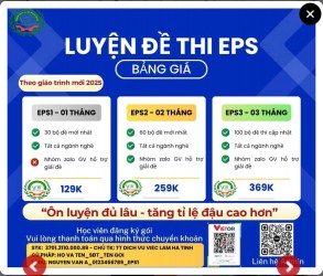 Bộ đề thi EPS năm 2026 - Chuẩn sát bộ đề thi thật, làm trên điện thoại.