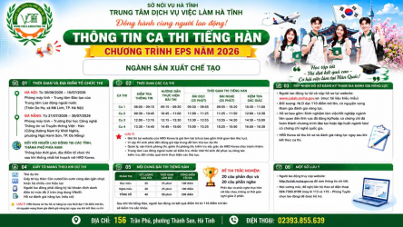 Ca thi tiếng Hàn - Ngành sản xuất chế tạo theo chương trình EPS 2026