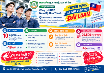 Công ty HHCP Nam Bộ Hoá Thành tuyển dụng