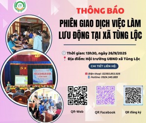 Thông báo tổ chức Phiên GDVL lưu động tại xã Tùng Lộc