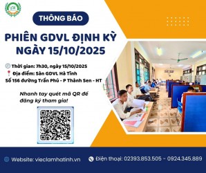 Phiên Giao dịch việc làm định kỳ ngày 15/10/2025