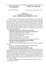 Báo cáo sơ kết công tác 6 tháng đầu năm  và nhiệm vụ, giải pháp công tác 6 tháng cuối năm 2020