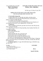 Thông báo tuyển dụng lao động của Trung tâm Dịch vụ việc làm Hà Tĩnh