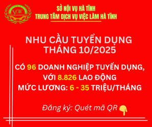 Cơ hội việc làm tháng 10/2025, quét mã QR để đăng ký ngay