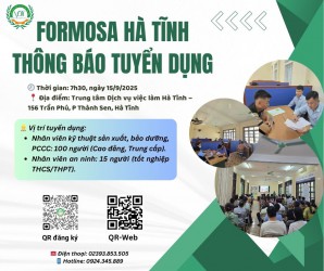Cơ hội việc làm và học nghề miễn phí tại Formosa Hà Tĩnh
