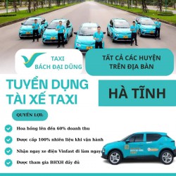 Tuyển tài xế taxi điện toàn tỉnh Hà Tĩnh – Không cần mua xe, nhận xe chạy ngay