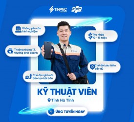 FPT Telecom Hà Tĩnh Tuyển Dụng Kỹ Thuật Viên Viễn Thông