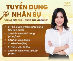 Khách sạn Đại Bàng tuyển dụng nhiều vị trí hấp dẫn