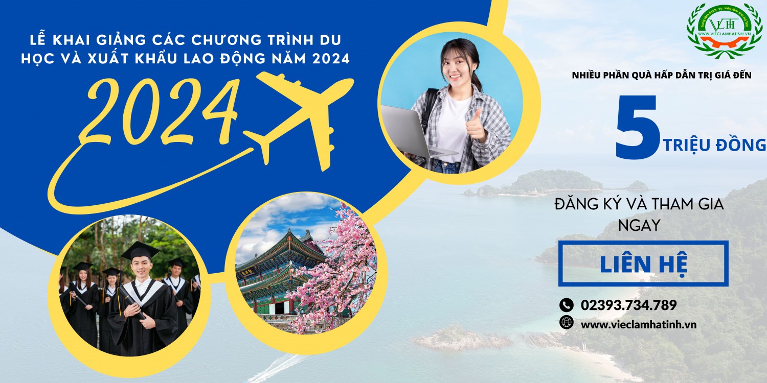 Du học và xuất khẩu lao động năm 2024