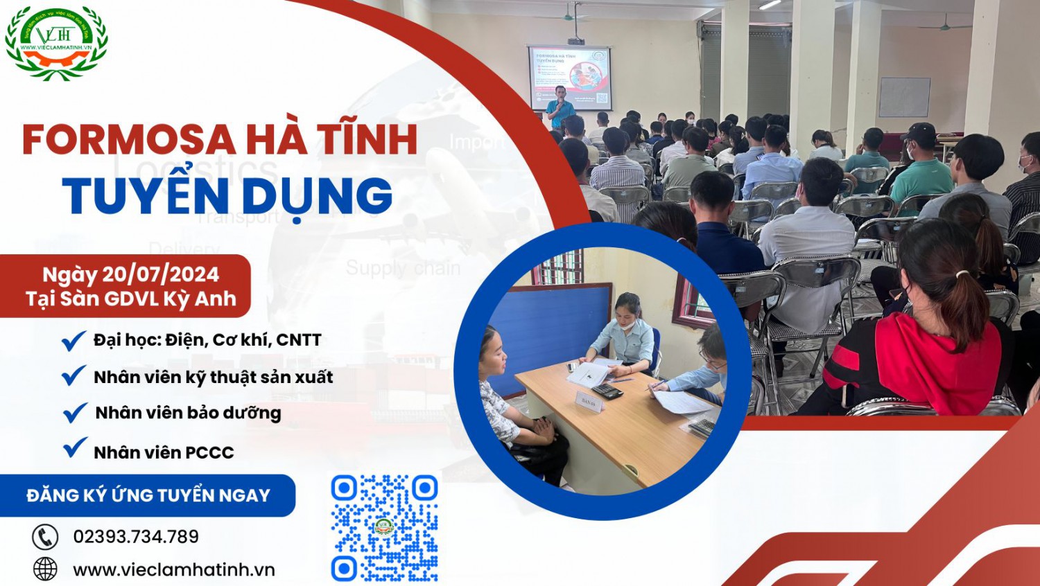 Formosa Hà Tĩnh tuyển dụng ngày 20/7/2024