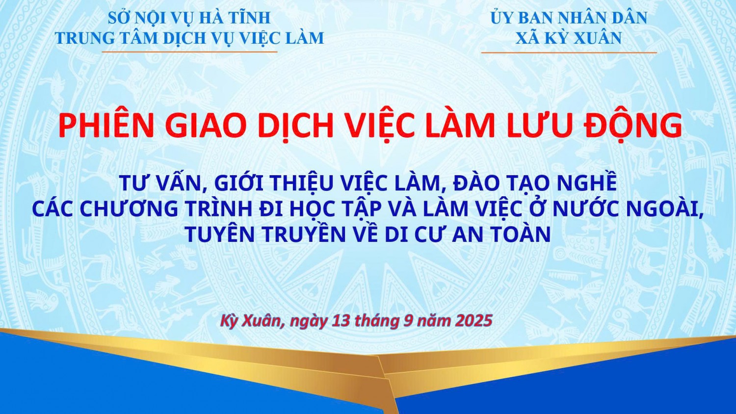 Phiên giao dịch việc làm lưu động tại xã Kỳ Xuân
