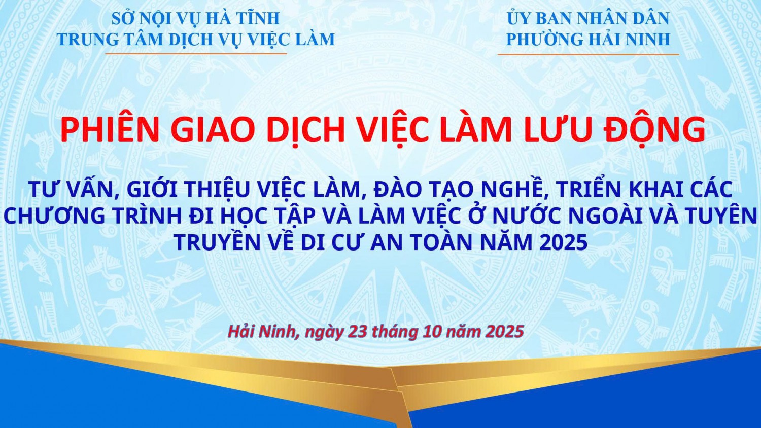 market phiên giao dịch việc làm lưu động tại phường Hải Ninh