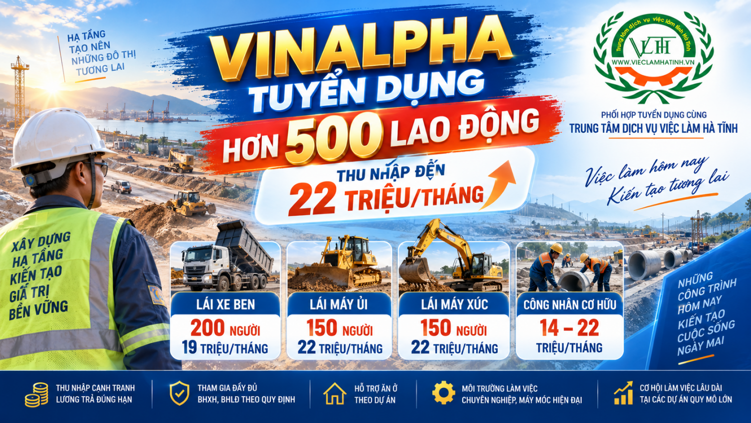 Vsip tuyển dụng 02 quản lý khai thác mỏ đất