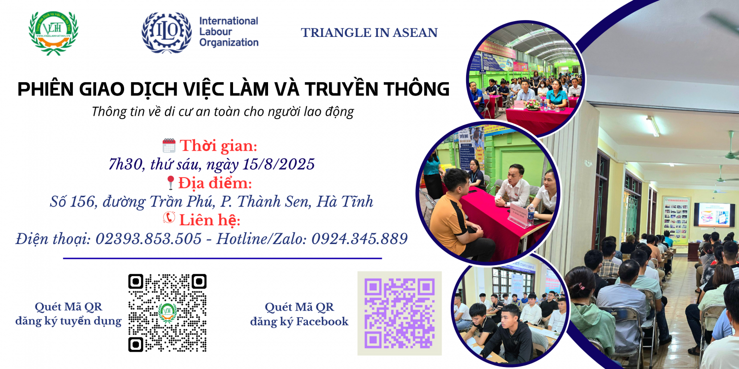 Thông báo tổ chức phiên GDVL và Truyền Thông thông tin về di cư an toàn cho người lao động