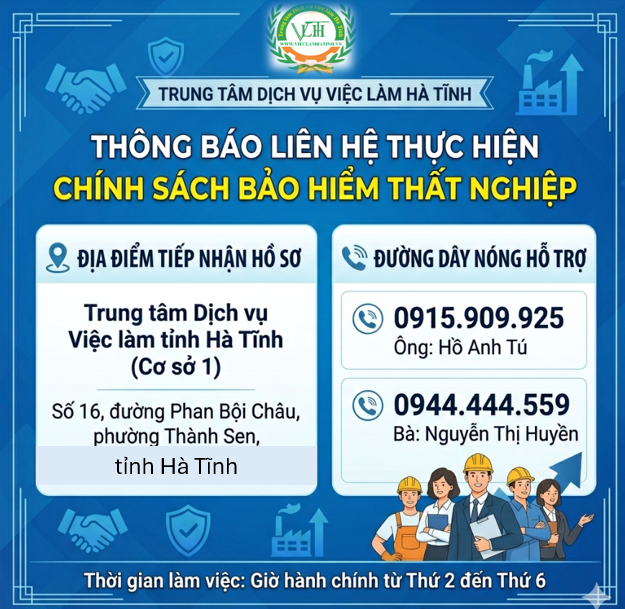 ĐỊA ĐIỂM GIẢI QUYẾT CHÍNH SÁCH BHTN