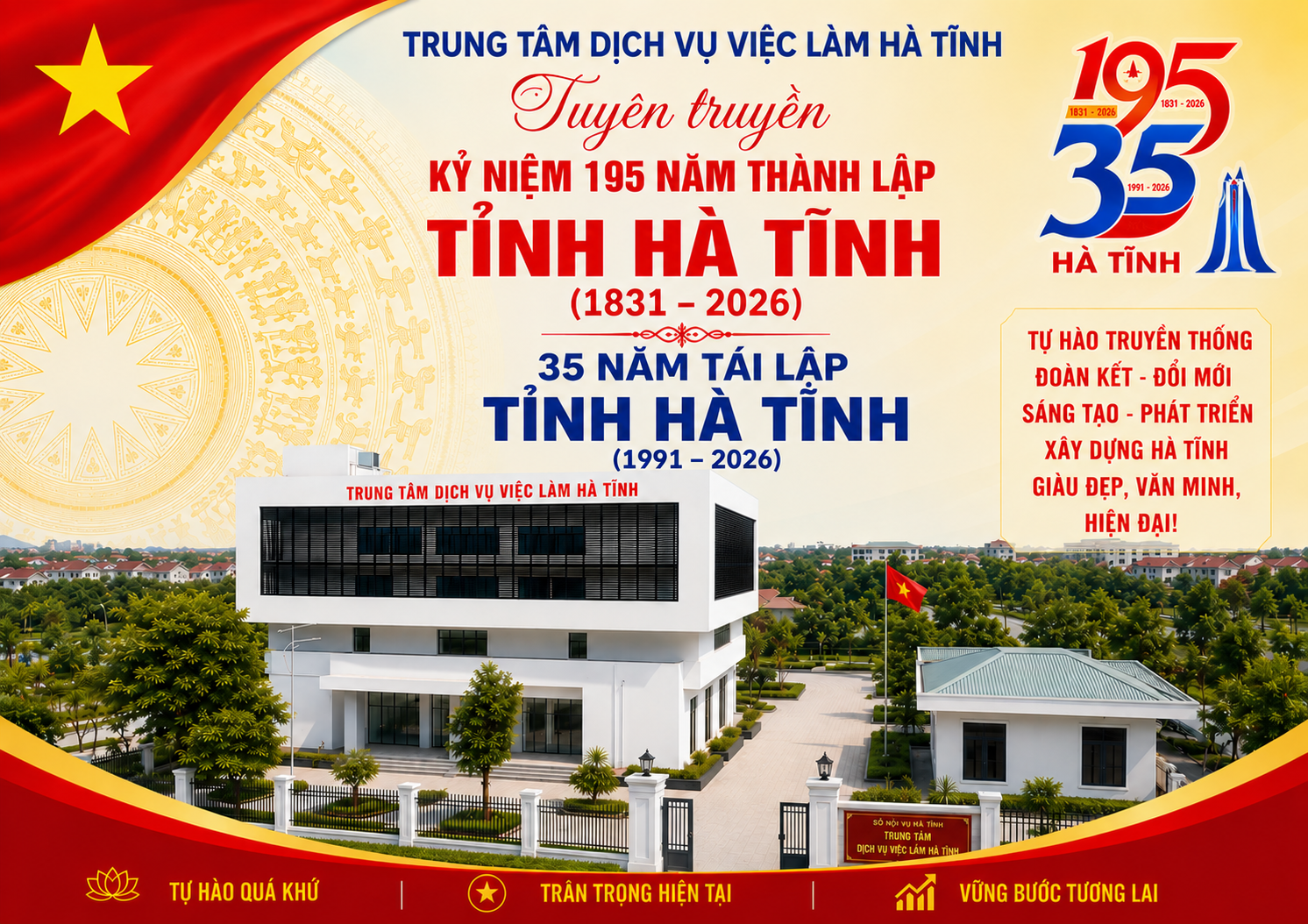 Người lao động Hà Tĩnh làm thủ tục đăng ký dự thi tiếng Hàn chương trình EPS trong ngày đầu tiên.