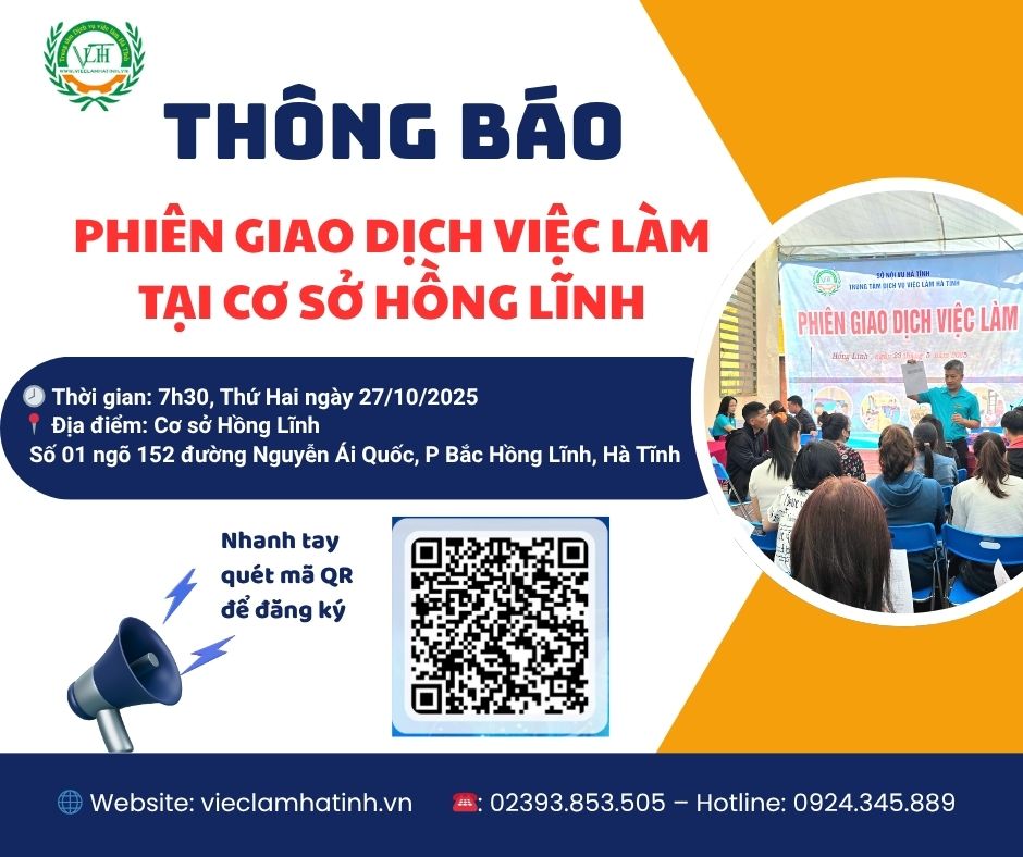Phiên giao dịch việc làm tại cơ sở Hồng Lĩnh