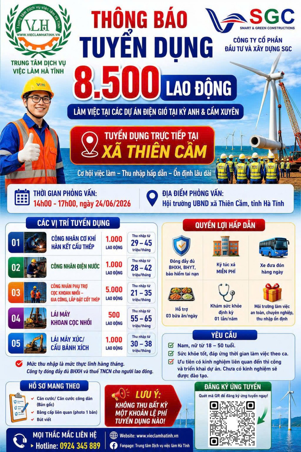 Công ty Cổ phần Vận tải Giang Nam thông báo tuyển dụng